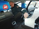 Brother printer mounted in car