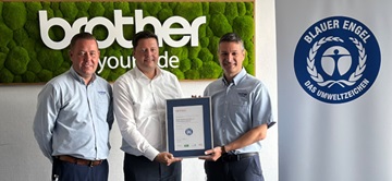 Thee men and the Blue Angel Certification