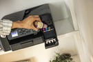 Ink Tank printer with bottles